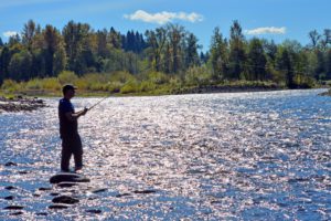 Clackamas coho fishing