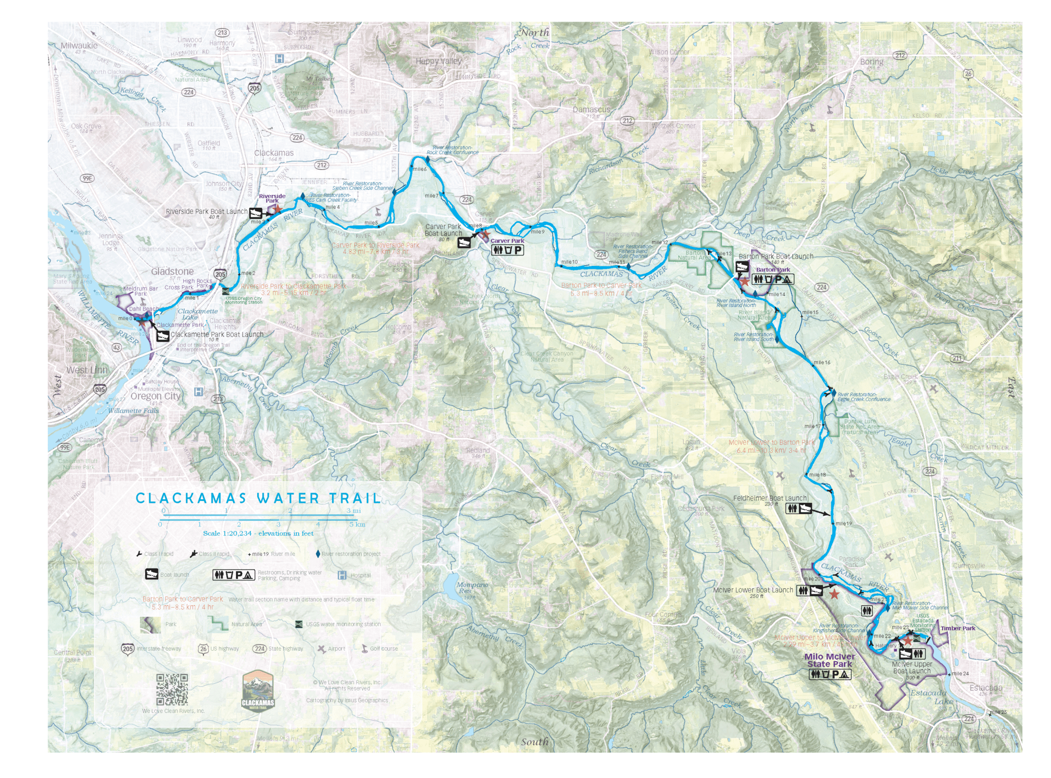 Clackamas Water Trail Map - draft | clackamaswatertrail.org