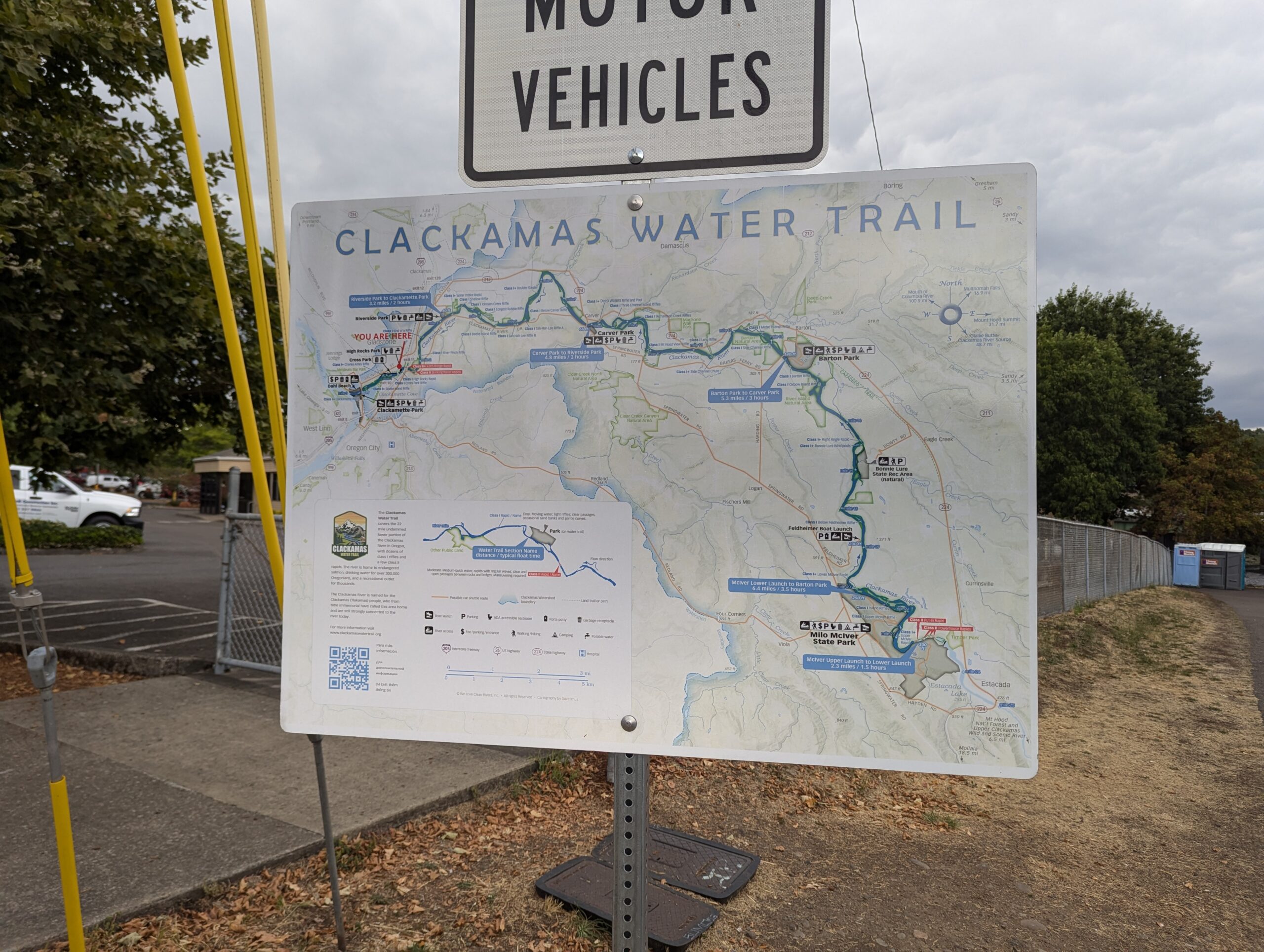 Close up of CWT map sign - all the information you need to know where you are!