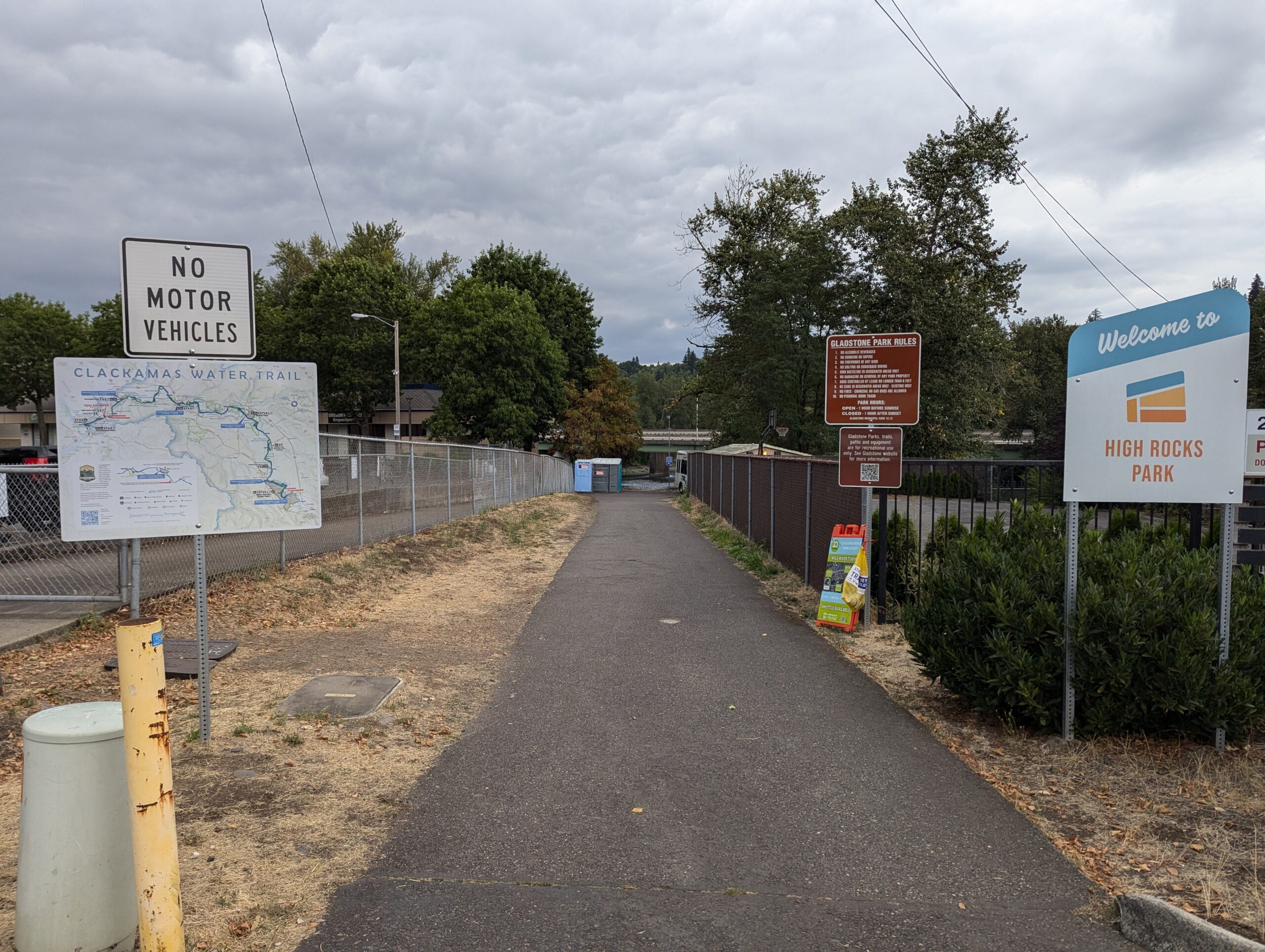 82nd Drive entrance to High Rocks Park.