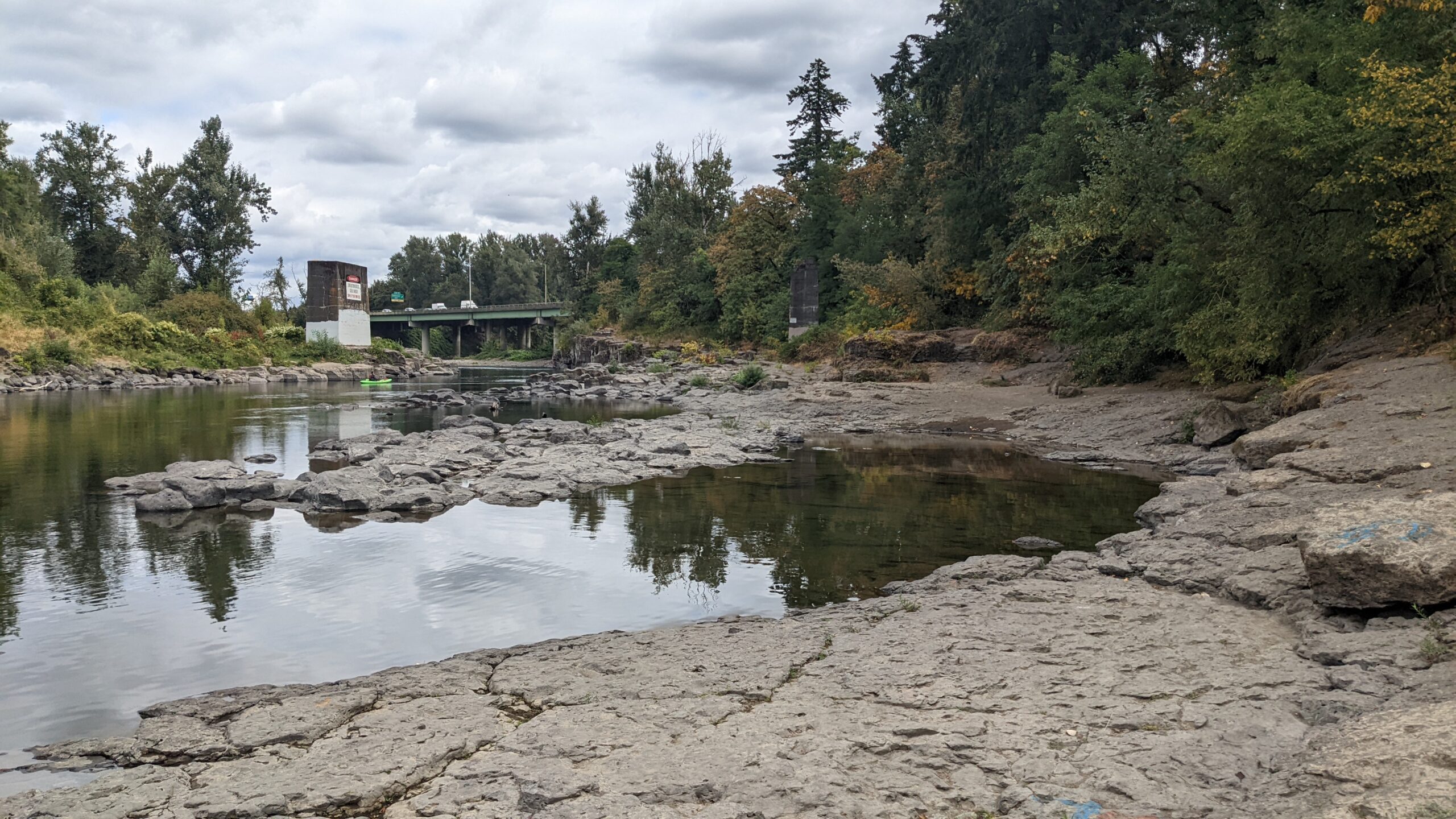 high rocks park looking east and at bridges