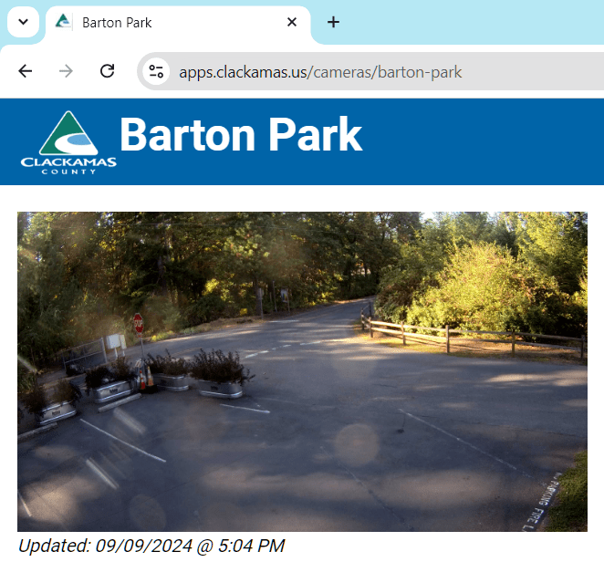 barton park camera view