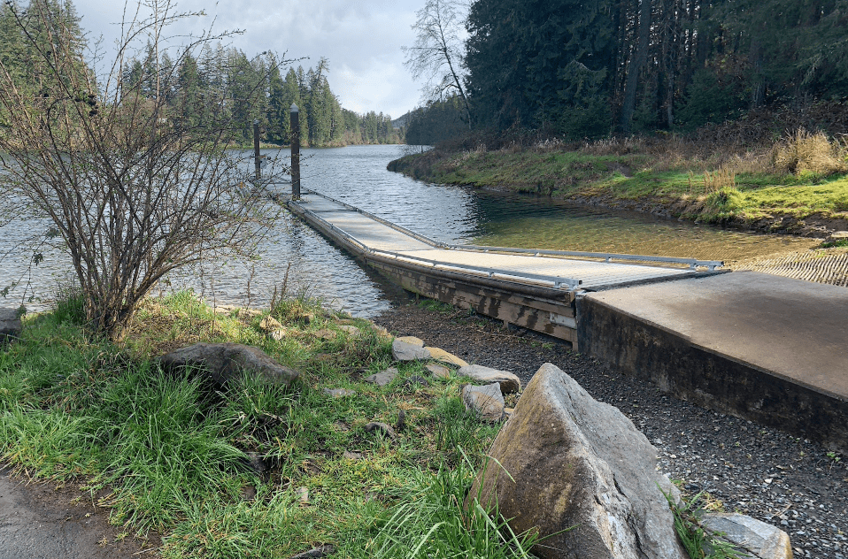 Dock and launch into Estacada Lake at McIver State Park