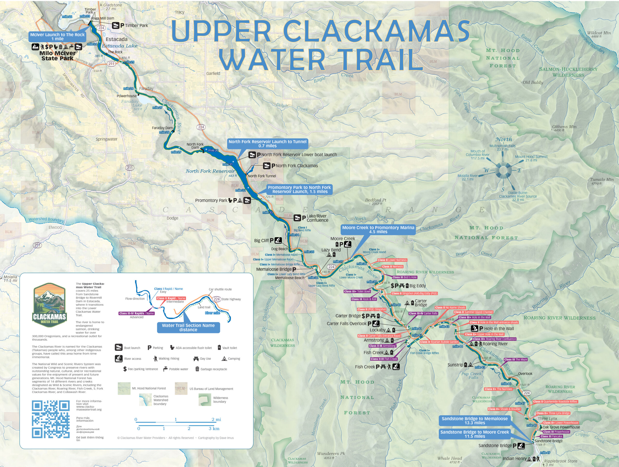 Upper Clackamas River Map
